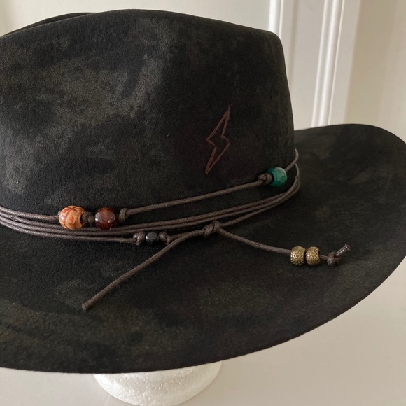 NWOT Free People x Ruediger Outback Charm Felt 100% Wool Brown Hat Sz M - Picture 4 of 9